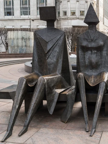 Statue in Docklands London — Stock Photo, Image