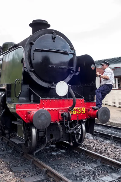 Locomotiva da classe U na estação de Sheffield Park — Fotografia de Stock