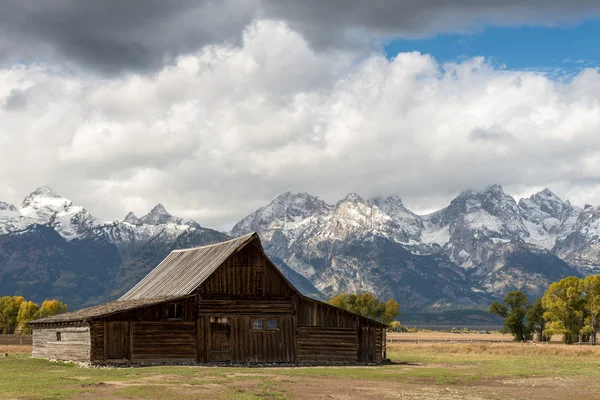 View of Mormon Row near Jackson Wyoming — Stock Photo, Image