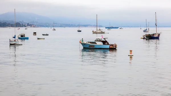 Санта Барбара Калифорния Сша Август Лодки Встали Якорь Санта Барбары — стоковое фото