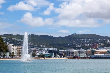 WELLINGTON, NEW ZEALAND - 11 Şubat 2012 Wellington Yeni Zelanda Rıhtımı