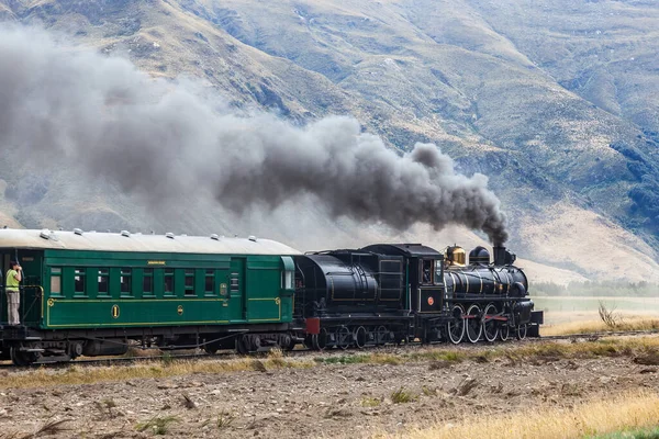 Şubat 2012 Kingston Yeni Zelanda Kingston Flyer Buharlı Treninin Görüntüsü — Stok fotoğraf