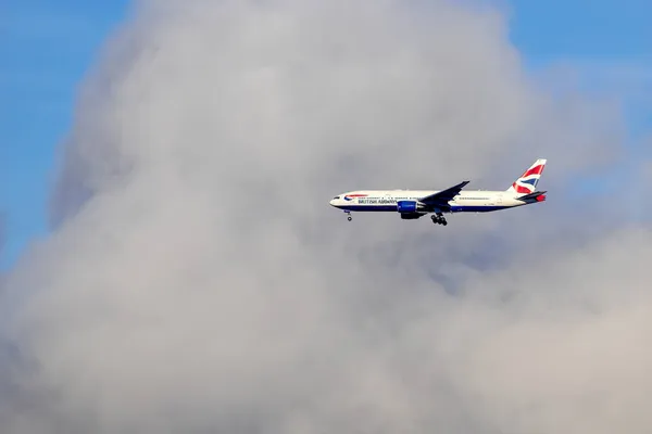 East Grinstead West Sussex Novembre Avion Réaction British Airways Survolant — Photo