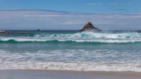 Vista Offshore Sandfly Bay Ilha Sul Nova Zelândia — Fotografia de Stock