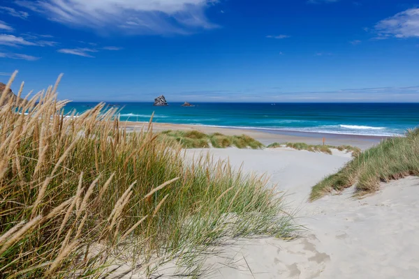 Spektakularne Wybrzeże Sandfly Bay — Zdjęcie stockowe