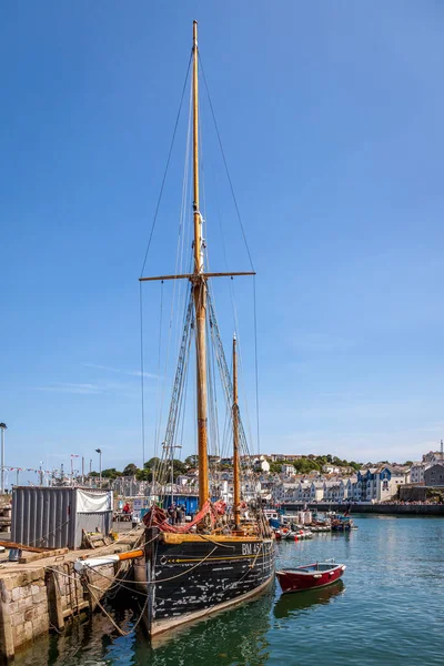 Brixham Devon Temmuz 2012 Brixham Limanında Bir Brixham Trol Teknesi — Stok fotoğraf