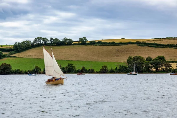 Totnes Devon July Sailing River Dart Totnes Devon July 2012 — 图库照片