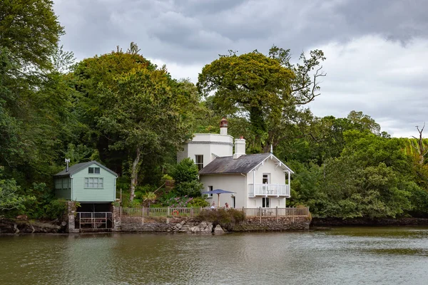 Totnes Devon July Attractive Property River Dart Totnes Devon July — Stock Photo, Image