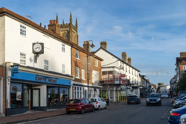 Est Grinstead Sussex Ouest Royaume Uni Décembre Vue Rue High — Photo