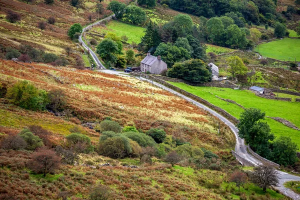 Snowdonia National Park Wales October Cottage Snowdonia National Park October — 图库照片