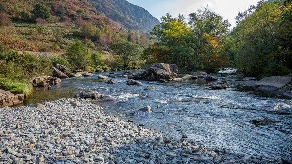 Blick Entlang Des Glaslyn River Herbst — Stockfoto