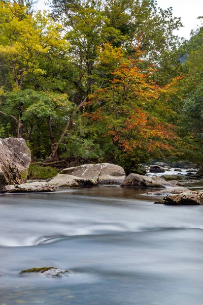 Blick Entlang Des Glaslyn River Herbst — Stockfoto