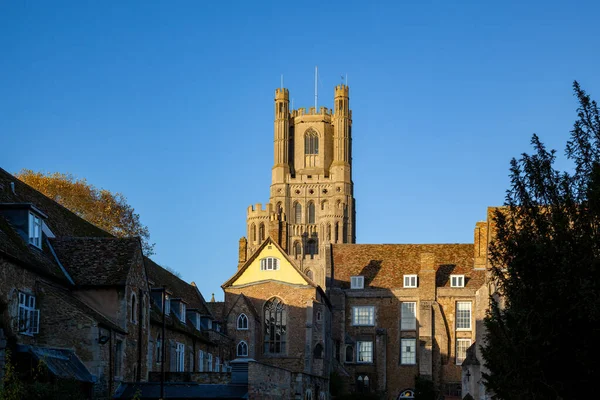 Ely Cambridgeshire Storbritannien November Utsikt Över Ely Cathedral Ely Den — Stockfoto