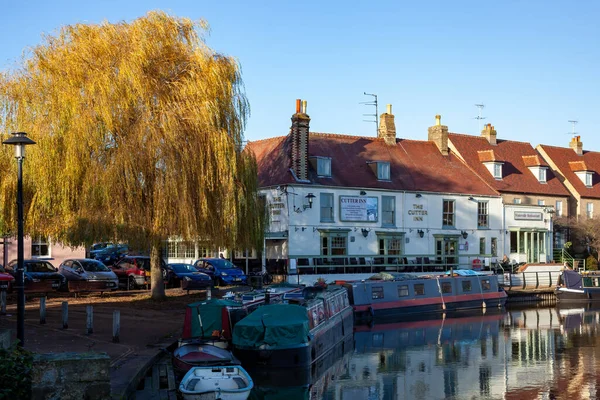 Ely Cambridgeshire November Cutter Inn River Great Ouse Ely November — Stock Photo, Image