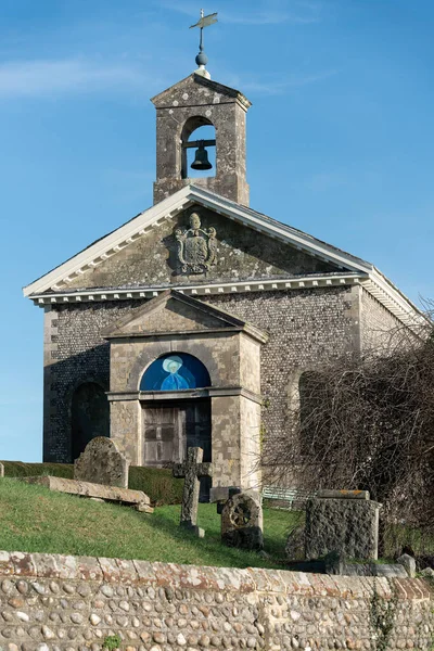 Glynde East Sussex Styczeń Widok Kościoła Marii Glynde East Sussex — Zdjęcie stockowe