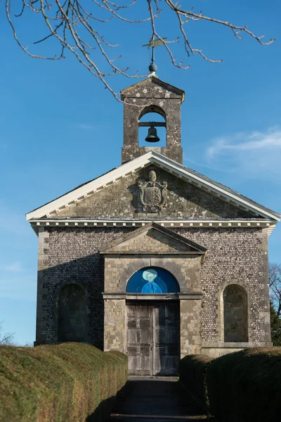 Глинде Источный Суссекс Великобритания Январь Вид Церковь Марии Глиэссе Ист — стоковое фото