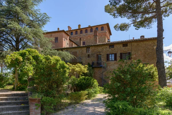 Pienza Tuscany Italy May Palazzo Massaini Pienza Tuscany May 2013 — Stock Photo, Image