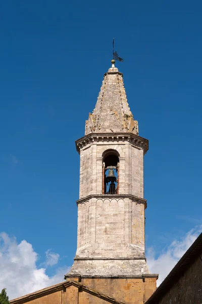 Pienza Tuscany Italy May Bell Tower Cathedral Pienza Tuscany Italy — стокове фото