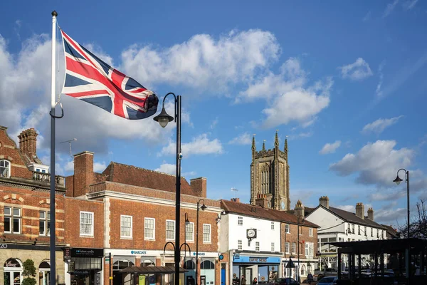 East Grinstead West Sussex January Skyline East Grinstead January 2022 — 图库照片