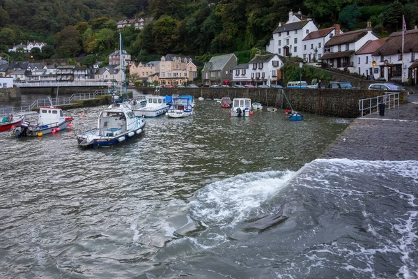 Lynmouth Devon October View Harbour Lynmouth Devon October 2013 미상의 — 스톡 사진