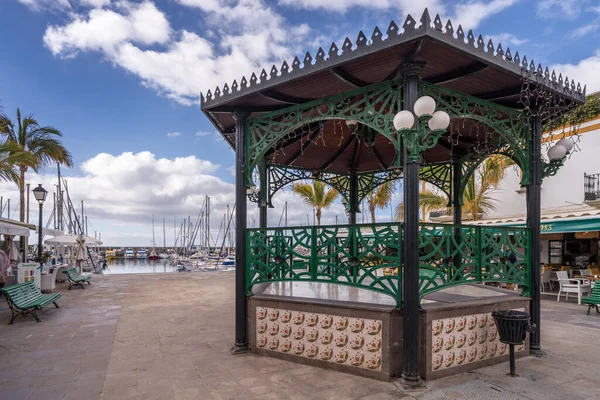 Puerto Mogan Gran Canaria Kanarische Inseln März Bandstand Puerto Mogan — Stockfoto