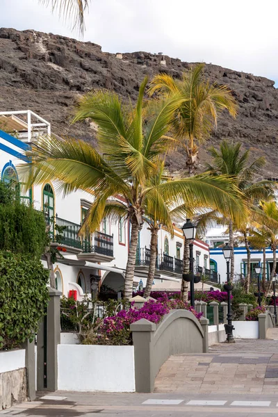 Puerto Mogan Gran Canaria Canary Islands March Street Scene Puerto — 图库照片