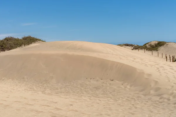Вид Песчаные Дюны Возле Маспаломас Гран Канария — стоковое фото