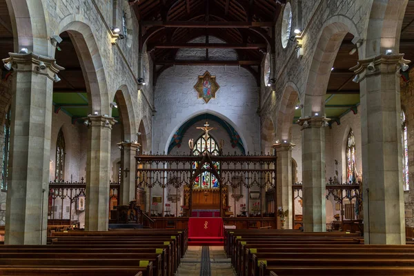 East Grinstead West Sussex March Interior View Swithuns Church East — 图库照片