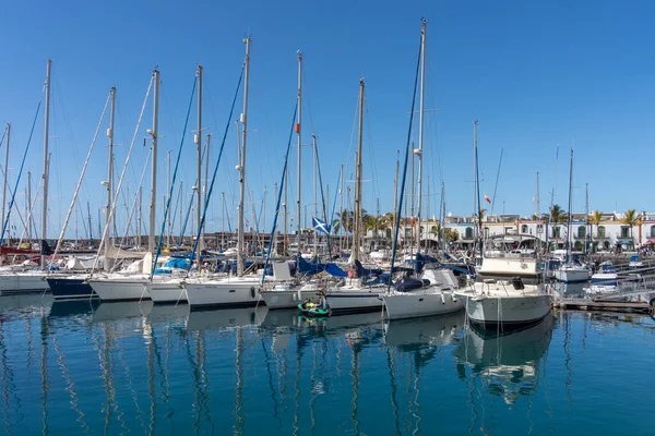 Puerto Mogan Gran Canaria Îles Canaries Mars Vue Marina Puerto — Photo