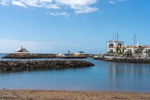 Puerto Mogan Gran Canaria Canary Islands Mars Utsikt Över Hamnen — Stockfoto