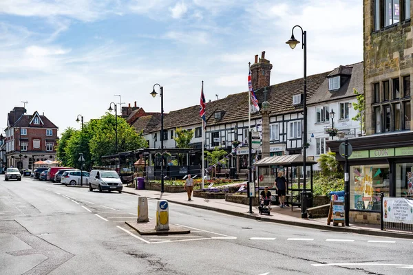 East Grinstead West Sussex Juni Zicht High Street East Grinstead — Stockfoto