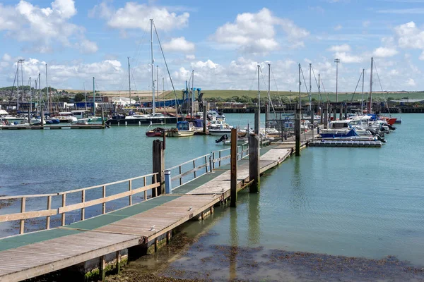 Newhaven East Sussex June 2022 View Marina Newhaven Summers Day — Stockfoto