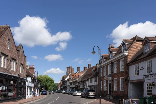 East Grinstead West Sussex Reino Unido Julho Vista High Street — Fotografia de Stock