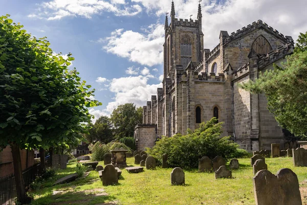 East Grinstead West Sussex Juli Blick Auf Die Swithuns Kirche — Stockfoto