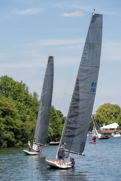 Thames Ditton Surrey Royaume Uni Juillet 2022 Course Yachts Long — Photo