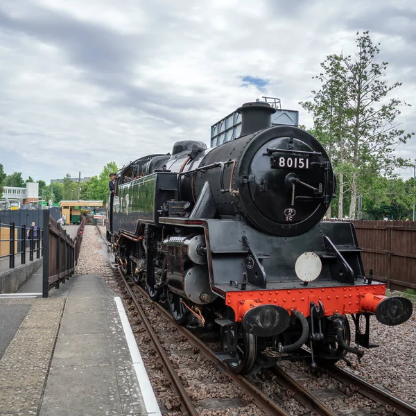 East Grinstead West Sussex July 2022 View Locomotive 80151 East — 스톡 사진