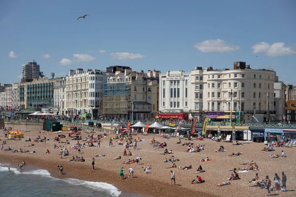 Brighton East Sussex July 2022 View Beach Brighton July 2022 — Fotografia de Stock