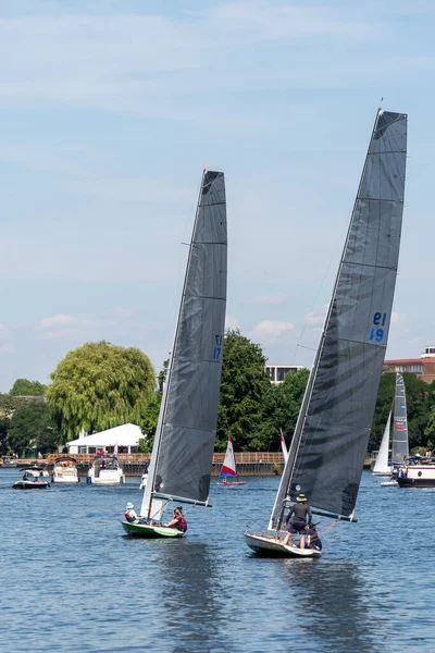 Thames Ditton Surrey July 2022 Yacht Race River Thames Thames — Photo