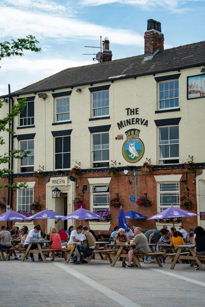 Kingston Hull Yorkshire Juli Das Minerva Public House Kingston Hull — Stockfoto