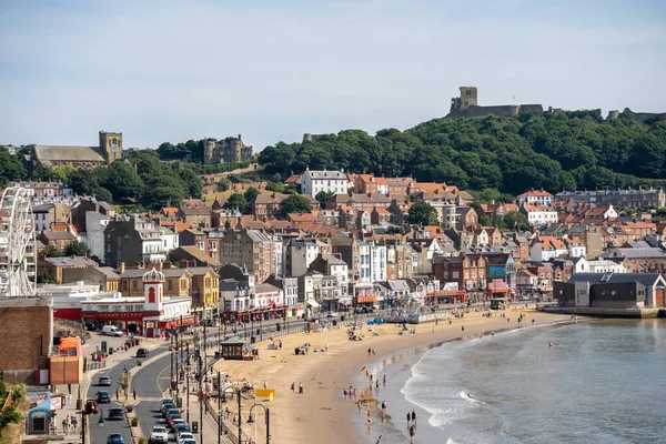 Scarborough North Yorkshire July View Sea Front Scarborough North Yorkshire — Zdjęcie stockowe