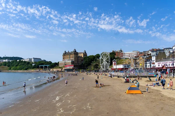 Scarborough North Yorkshire July View Sea Front Scarborough North Yorkshire — Stockfoto