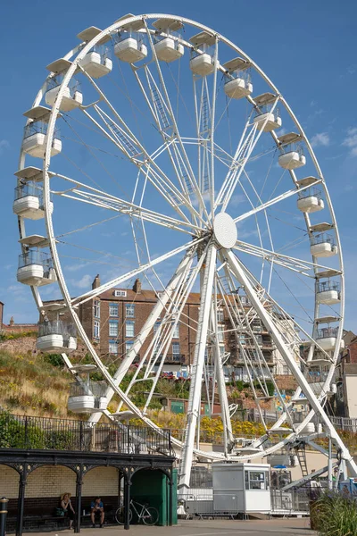 Scarborough North Yorkshire July View Ferris Wheel Scarborough North Yorkshire — Zdjęcie stockowe