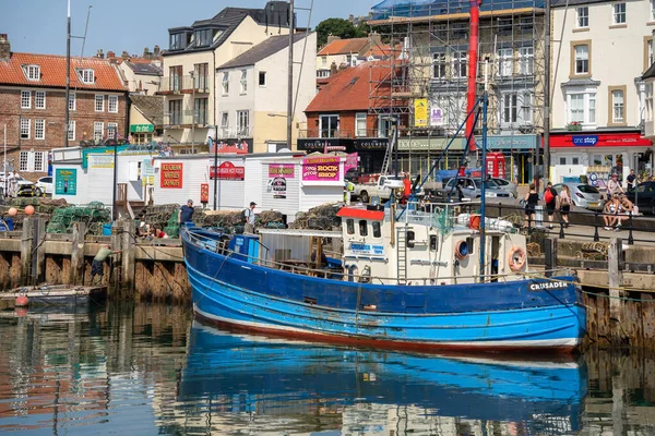 Scarborough North Yorkshire July View Seafront Scarborough North Yorkshire July — 图库照片