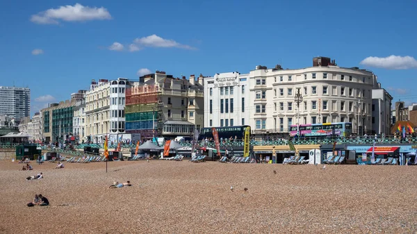 Brighton East Sussex August 2022 View Beach Brighton August 2022 — ストック写真