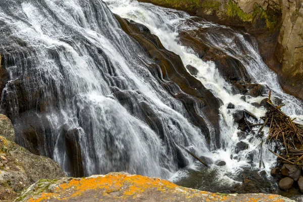 Veduta Delle Cascate Gibbon Yellowstone — Foto Stock