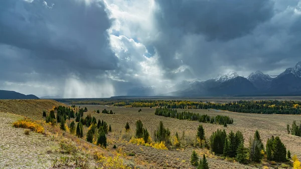 Γραφική Θέα Του Εθνικού Πάρκου Grand Teton — Φωτογραφία Αρχείου