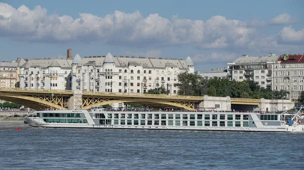 Budapest Hungary September River Cruise Danube River Budapest September 2014 — Stock Photo, Image