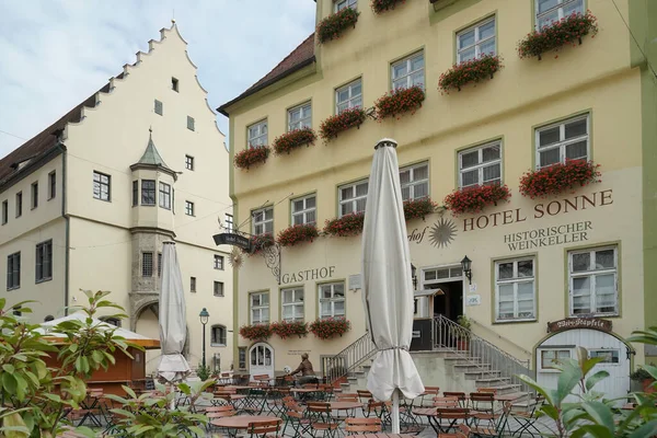 Utsikt Över Hotel Sonne Nordlingen — Stockfoto