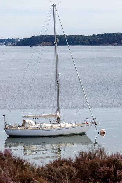 Arne Dorset September View Yacht Moored Arne Dorset September 2022 — Stock Photo, Image