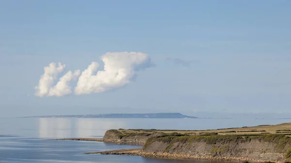 Vista Baía Kimmeridge Ilha Purbeck Dorset — Fotografia de Stock
